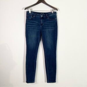 Prana Dark Wash Mid Rise Skinny Jeans